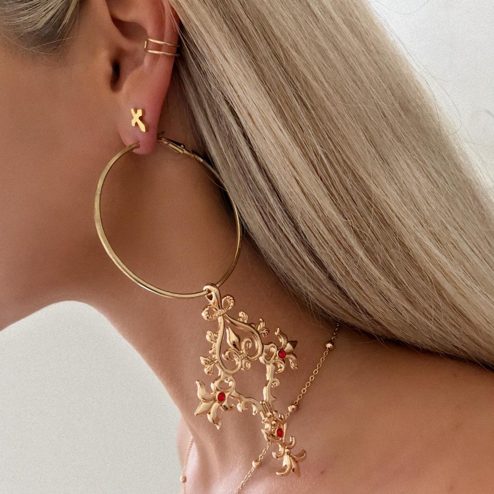CROWN CRUSADER EARRINGS