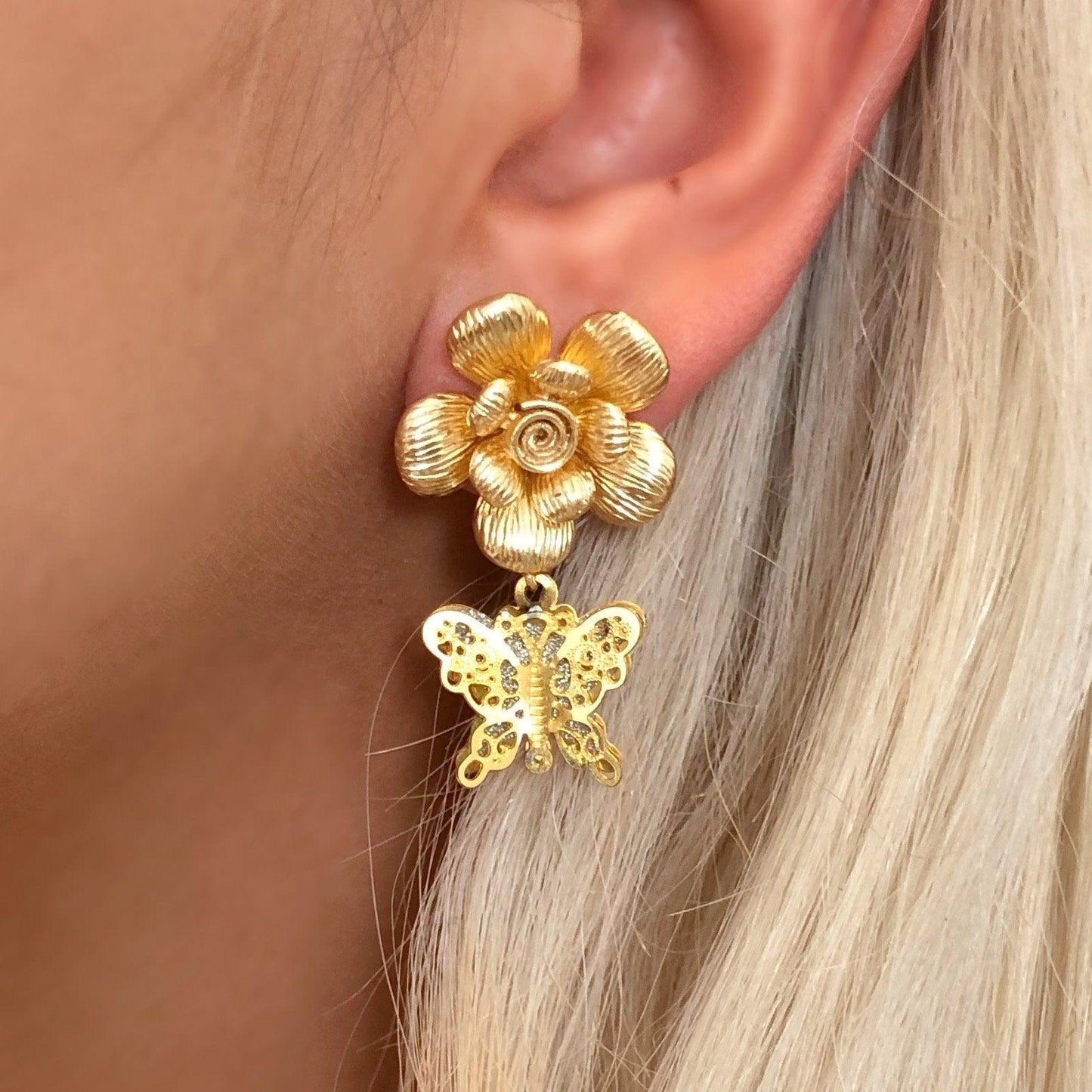 BUTTERFLY BLOOM EARRINGS - fawnstar.com