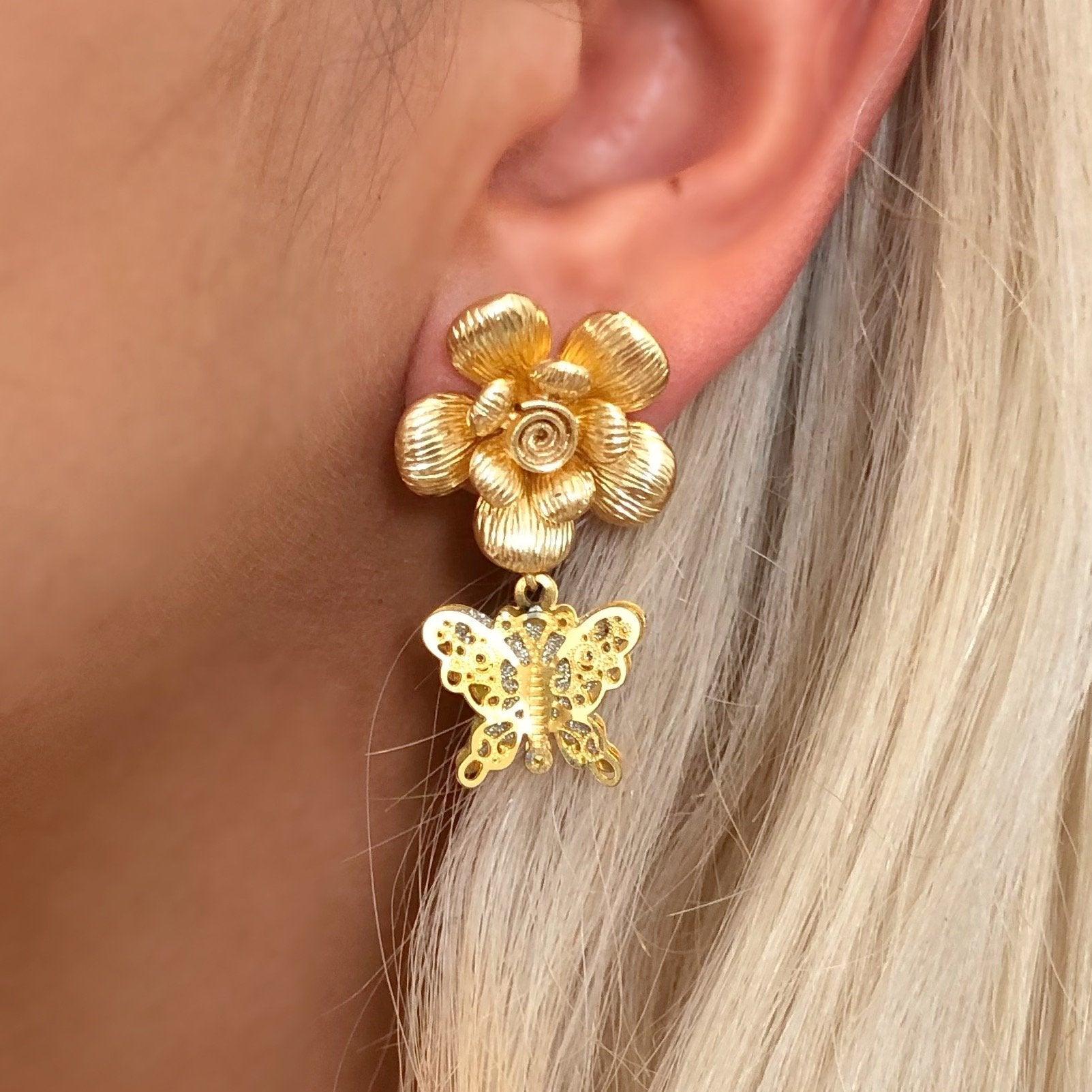 BUTTERFLY BLOOM EARRINGS - fawnstar.com