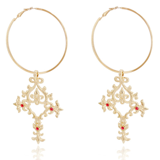 CROWN CRUSADER EARRINGS