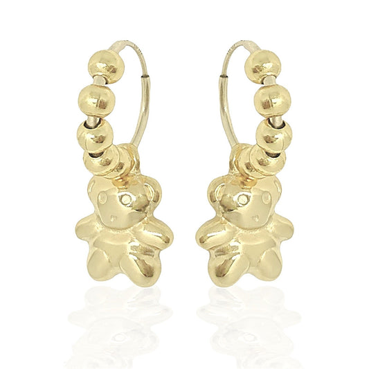 TINY TEDDY EARRINGS