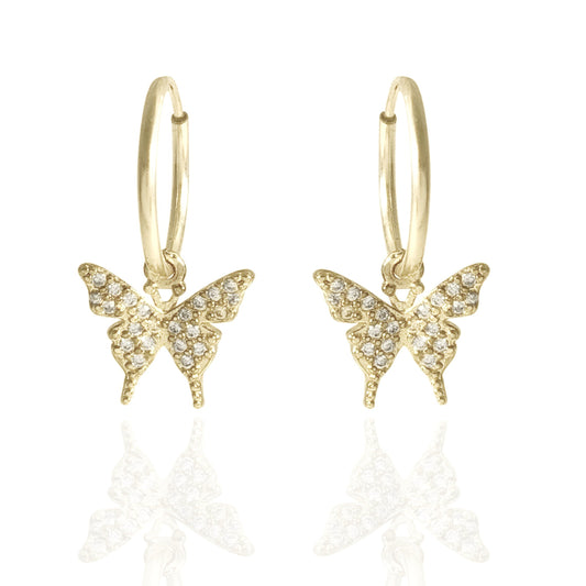 BUTTERFLY EFFECT MICRO HOOPS